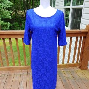 Beautiful Royal blue lace dress.new pictures added